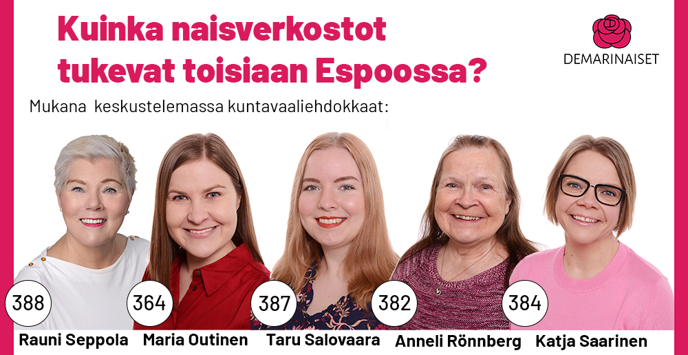 Demarinaisten kuntavaalipaneeli Espoossa