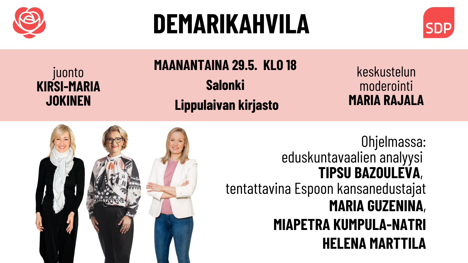 Demarikahvila Lippulaivassa 29.5.