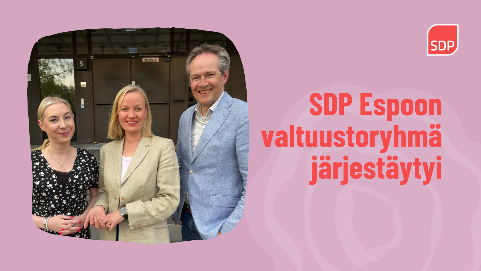 SDP Espoon valtuustoryhmä järjestäytyi
