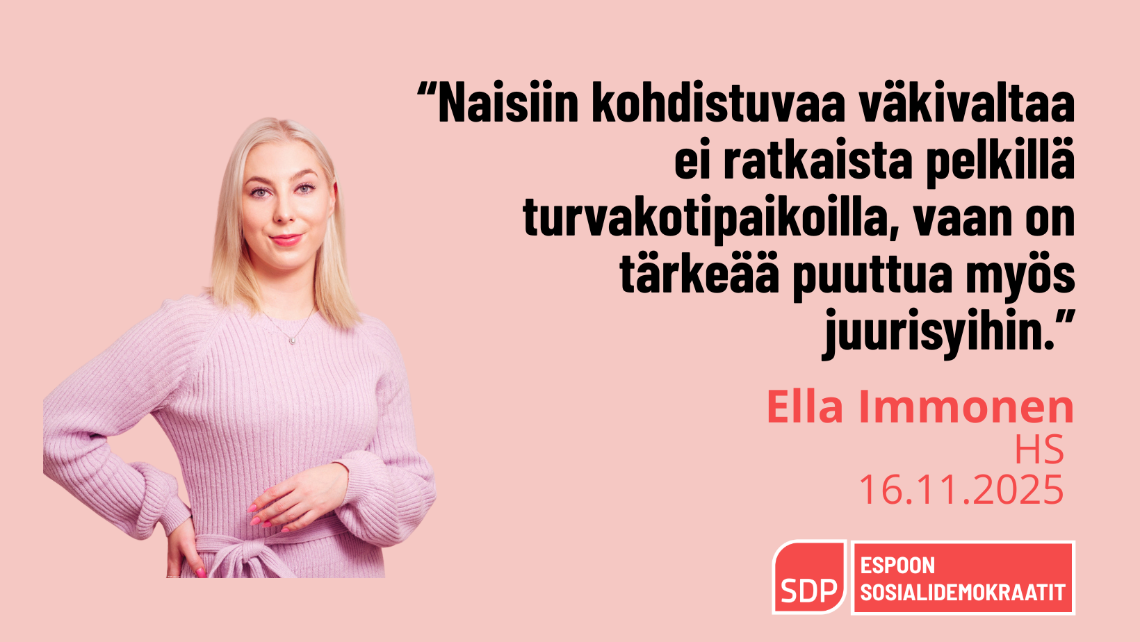 Espooseen tarvitaan lisää turvakoti­paikkoja