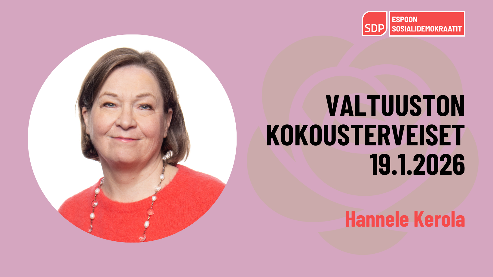 Valtuuston kokousterveiset 19.1.2026