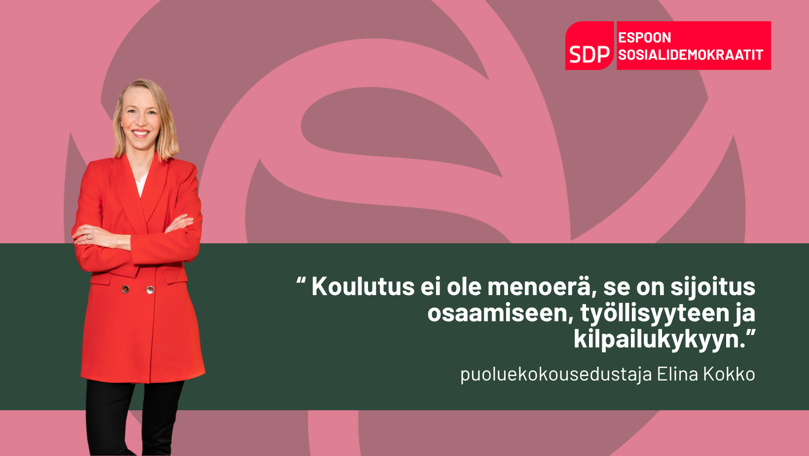 Kokko: Koulutustason nostaminen on yksi tärkeimmistä investoinneista Suomen tulevaisuuteen