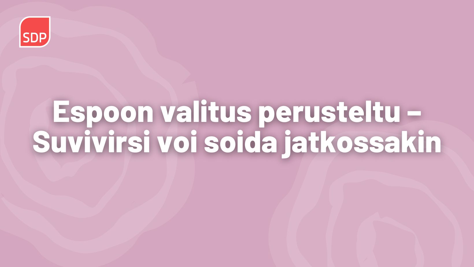 Espoon valitus perusteltu – Suvivirsi voi soida jatkossakin