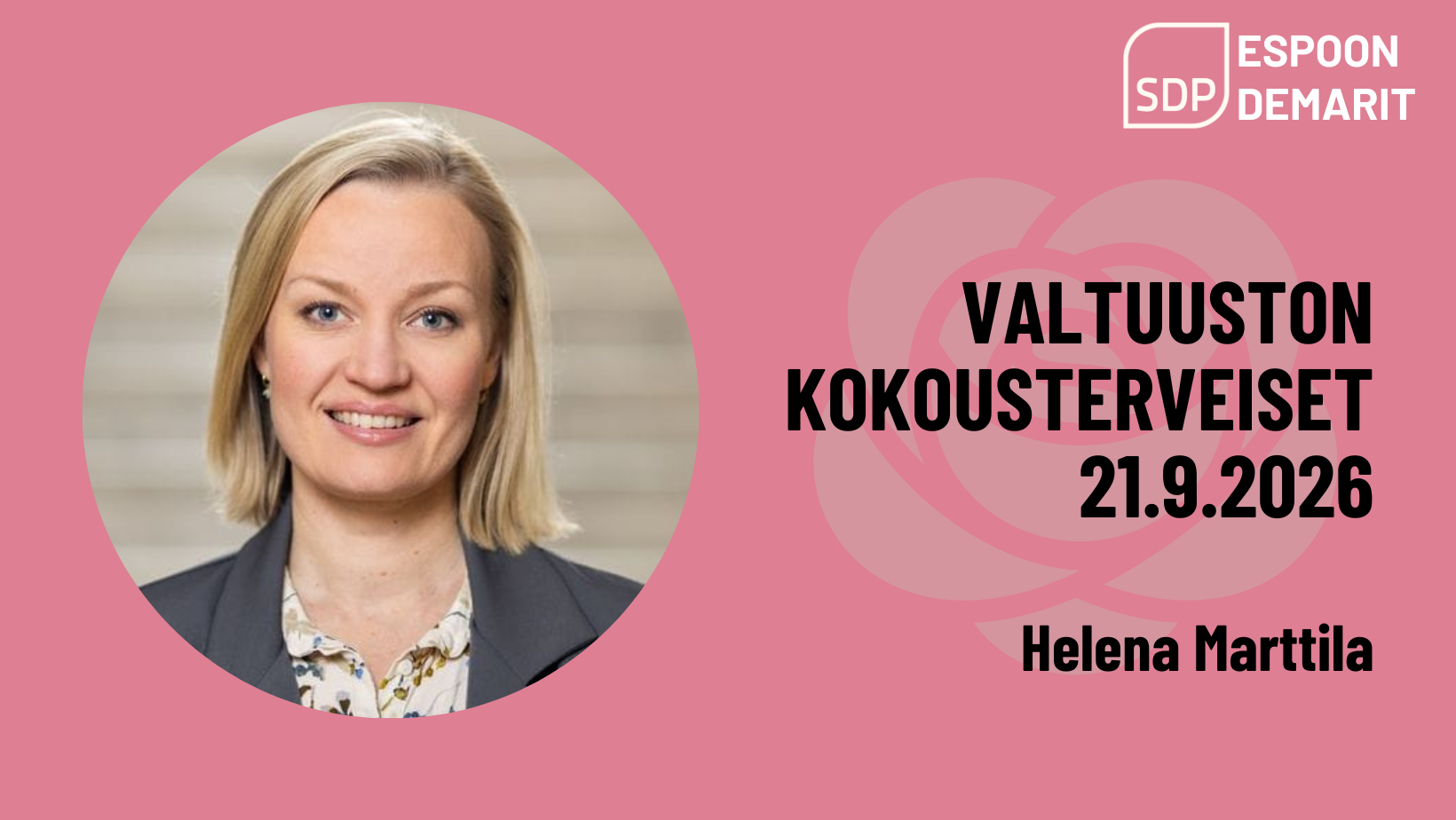 Valtuuston kokousterveiset 21.9.2026
